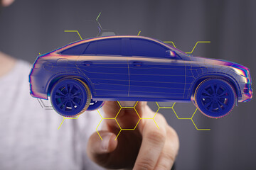 autonomous driving with a electric car.