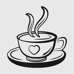 Tea Cup Outline | Tea | Cup | Tea Cup | Coffee Cup | Tea Time | Tea Lover
