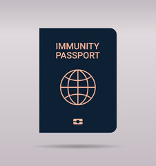 global immunity passport risk free covid-19 re-infection pcr certificate coronavirus immunity concept