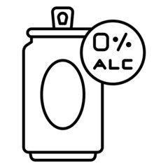 alcohol free beer can