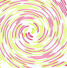 Vector illustration of abstract red and yellow twirl background
