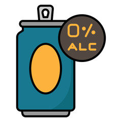 alcohol free beer can