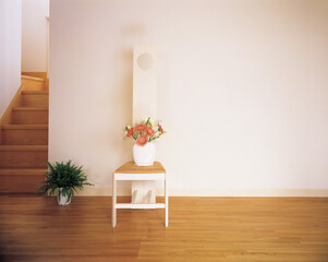 christmas room with fireplace