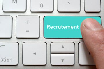 Touche d'ordinateur recrutement