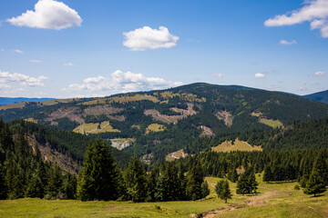 Fototapeta na wymiar Landscape of Hasmas Mountains, Romania