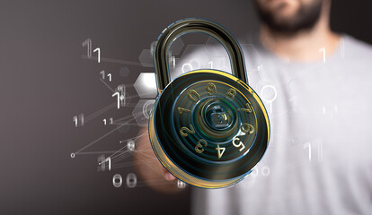 Cybersecurity and information or network protection. Future technology web