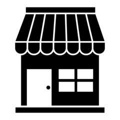 Vector Shop Glyph Icon Design