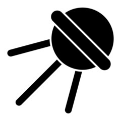 Vector Sputnik Glyph Icon Design