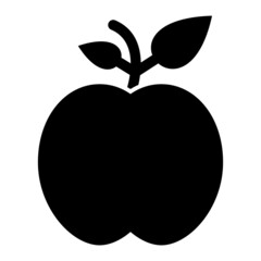 Vector Apple Glyph Icon Design