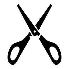 Vector Scissor Glyph Icon Design