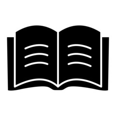 Vector Book Glyph Icon Design
