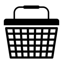 Vector Basket Glyph Icon Design