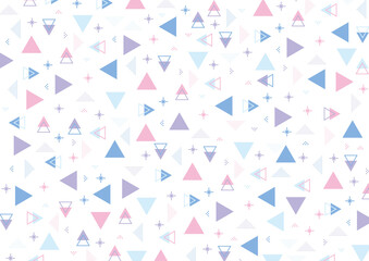 背景　三角　紫 ピンク 青