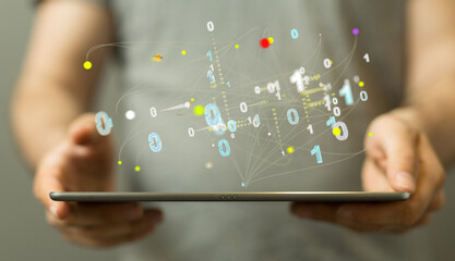 Business intelligence analyst dashboard on virtual