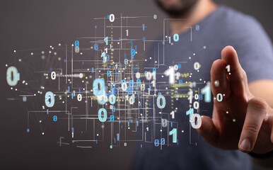 Business intelligence analyst dashboard on virtual