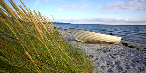 Danish Beach with Boat - 450082864