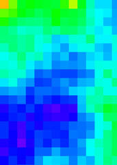 Color Pixels Cloud Abstract Computational Generative Art background illustration