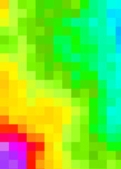 Color Pixels Cloud Abstract Computational Generative Art background illustration