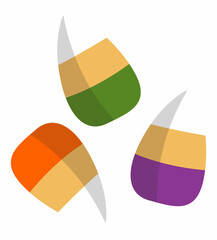 Halloween Cartoon Icon Character Flat Style