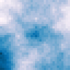 Color Pixels Cloud Abstract Computational Generative Art background illustration