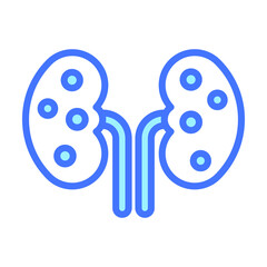Kidneys Healthcare Medical, vector graphic Illustration Icon.