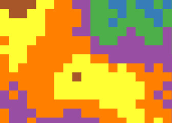 Color Pixels Cloud Abstract Computational Generative Art background illustration