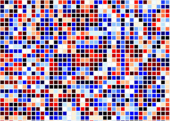 Color Pixels Cloud Abstract Computational Generative Art background illustration