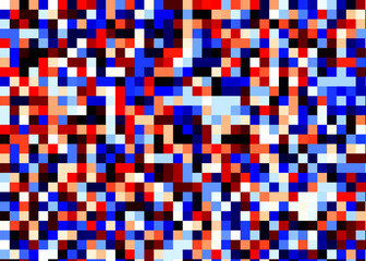 Color Pixels Cloud Abstract Computational Generative Art background illustration
