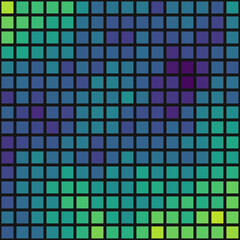 Color Pixels Cloud Abstract Computational Generative Art background illustration