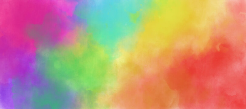 Colorful watercolor background (concept of diversity)