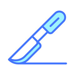 scalpel knife Healthcare Medical, vector graphic Illustration Icon.