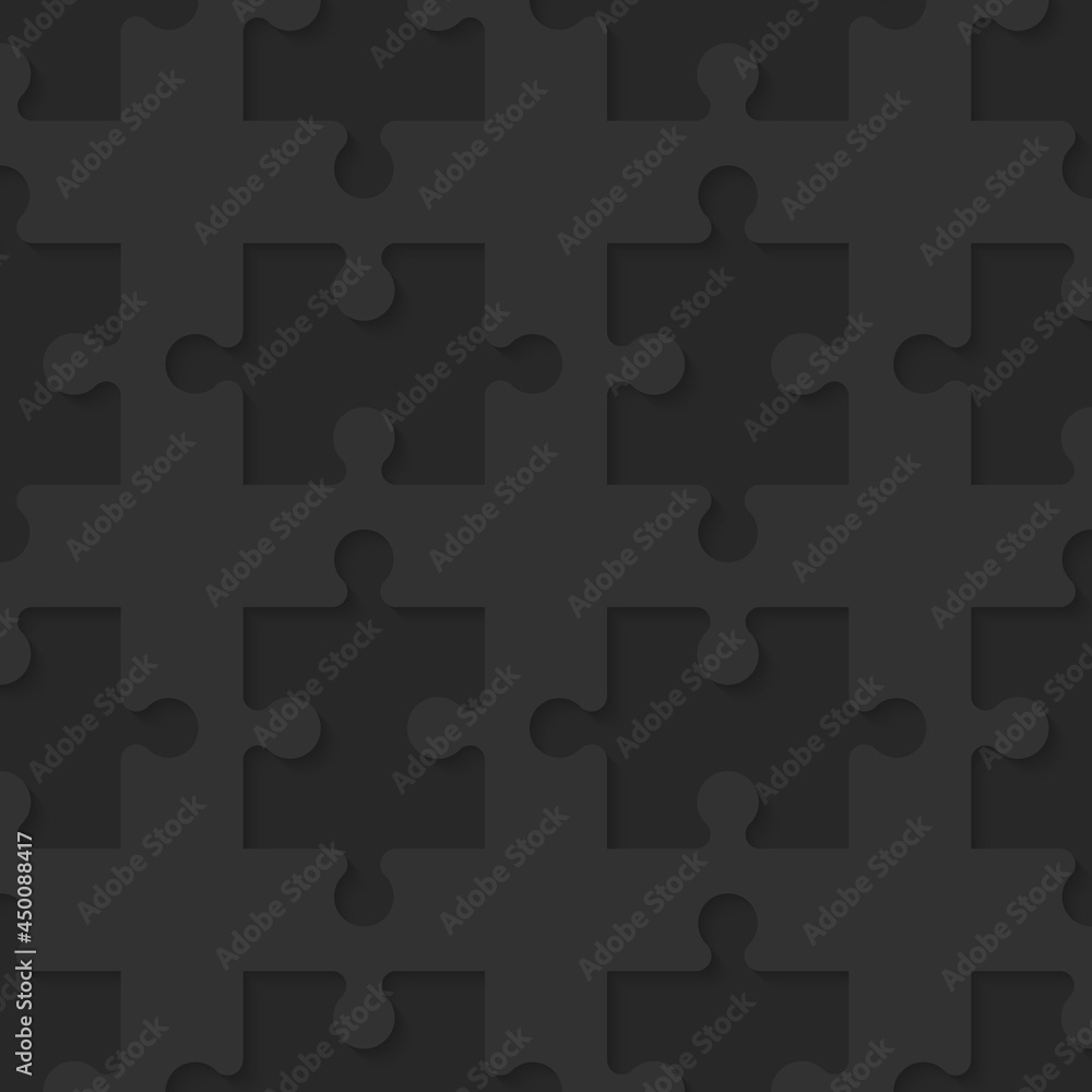 Aufkleber a lot of piece flat puzzle presentation. many step puzzles business background. simple pattern. sect