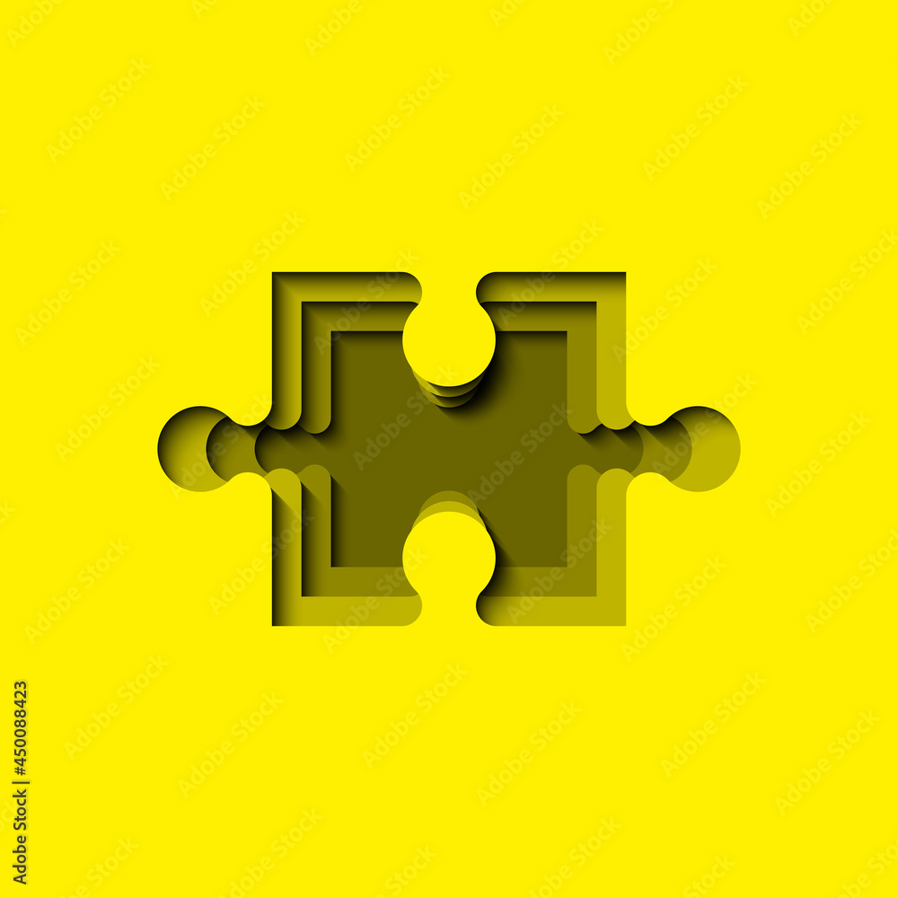 Poster a lot of piece flat puzzle presentation. many step puzzles business background. simple pattern. sect
