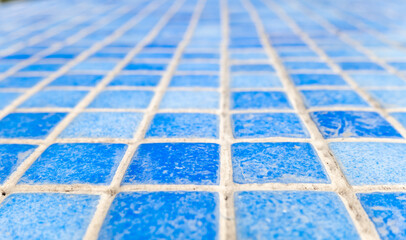 square blue mosaic as background
