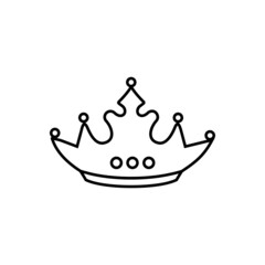 Crown icon vector set. King illustration sign collection.  Queen symbol or logo.