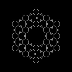 A lot of piece flat puzzle presentation. Many step puzzles business background. Simple pattern. Section compare service banner. puzzle illustration template simple shape. 3d Abstract Background