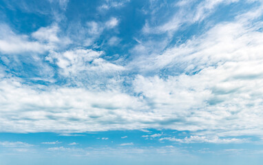 Clouds on blue sky panorama