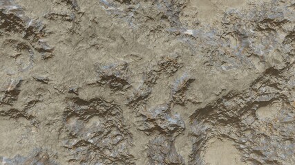 abstract cosmic texture, top view of alien planet