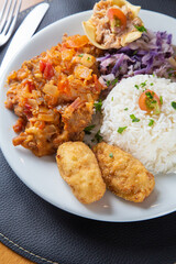 prato e comida