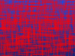 Red blur line on blue background. Simple digital background.