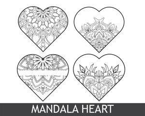 Vector Love Elements Collection.Cute Love Doodles Heart Frame Set