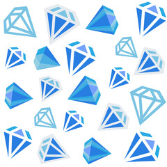 Vector seamless pattern of colored diamonds.