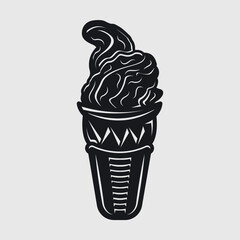 Ice Cream Silhouette | Ice Cream | Frozen yogurt | Summer | Sorbet | Dessert | Gelato |
