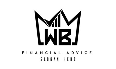 WB financial advice creative latter logo