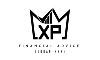 XP financial advice creative latter logo