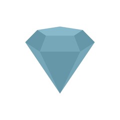 Diamond skills icon flat isolated vector