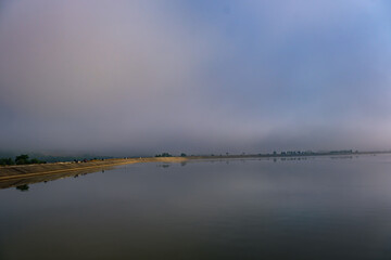 morning fog on the lake