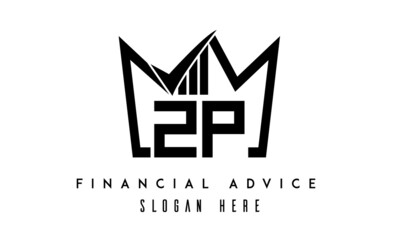ZP financial advice creative latter logo