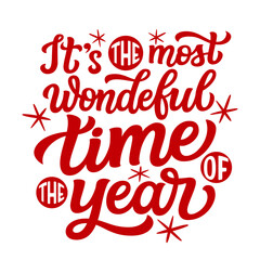 Christmas quote. Hand lettering