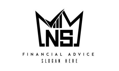 NS financial advice creative latter logo